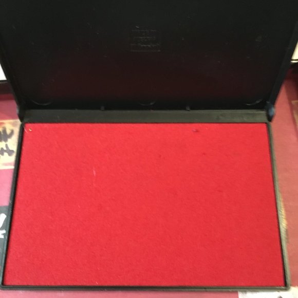 Vintage 90s Wooden Chinese Rubber Stamps + Inkpad + Box - Picture 10 of 15